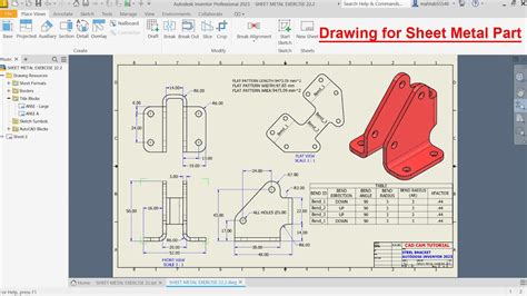 drafting sheet metal parts|simple sheet metal drawings.